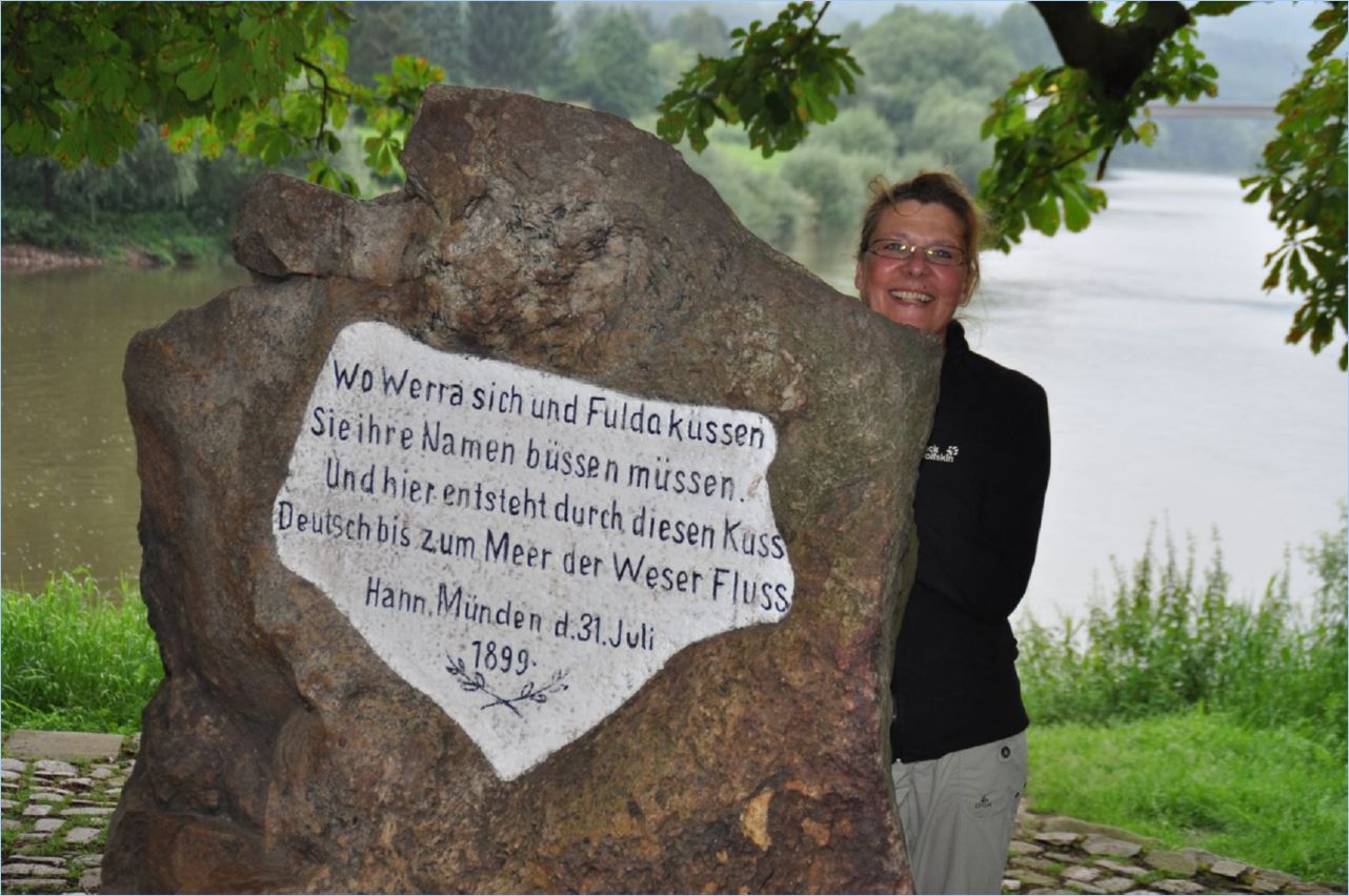 Zusammenfluss von Fulda und Werra