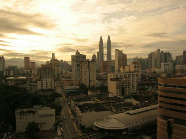 Blick aus dem Pan Pacific Hotel