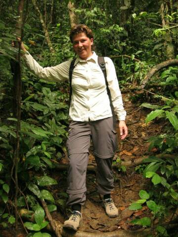 Andrea im Gunung Leuser Nationalpark