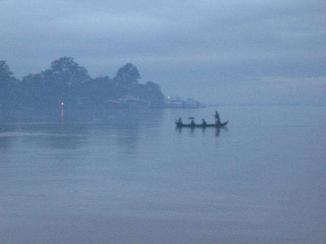 Morgens auf dem Irrawaddy