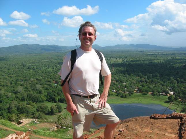 <i>Bernd auf dem Sigiriya-Felsen</i>