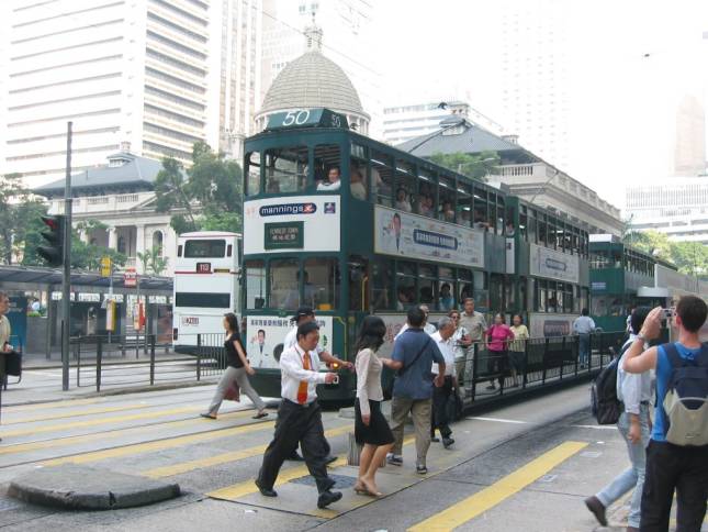 <b>Tram auf Hong Kong-Island</b>