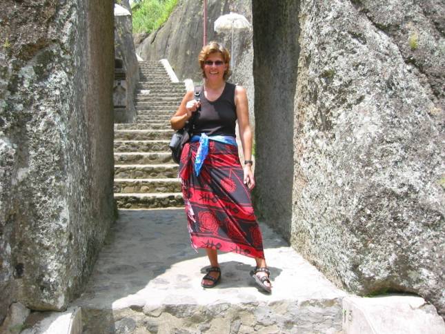 <b>Andrea im Gunung Kawi Tempel</b>