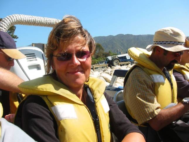 <i>Im Wassertaxi nach Torrent Bay</i>