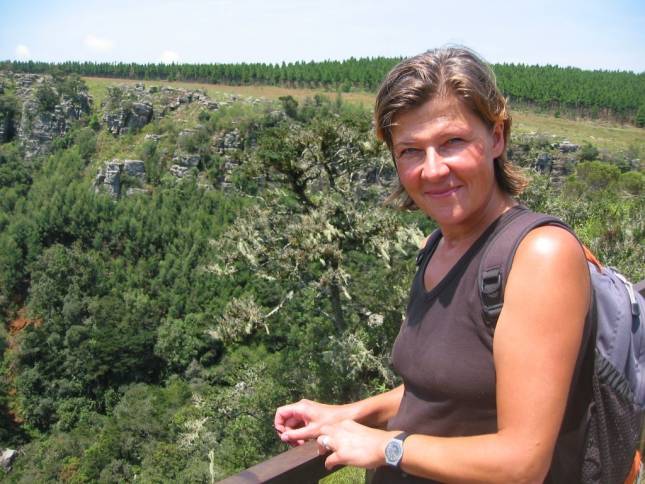 <i>Andrea beim Pinnacle Lookout  bei Graskop</i>