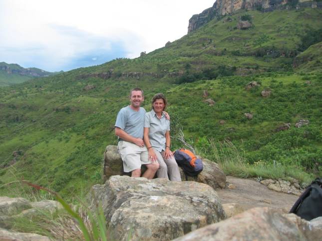 <i>Andrea und Bernd auf der Wanderung</i>