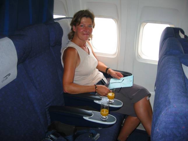 <i><b>Im Flieger nach Victoria Falls - Business Class!!</b></i>